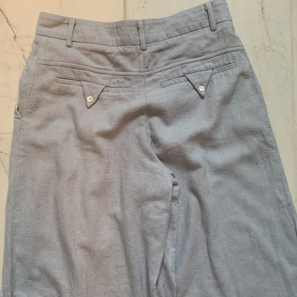 Blue wide leg flannel trousers by Nanushka size XS - Picture 5 of 8